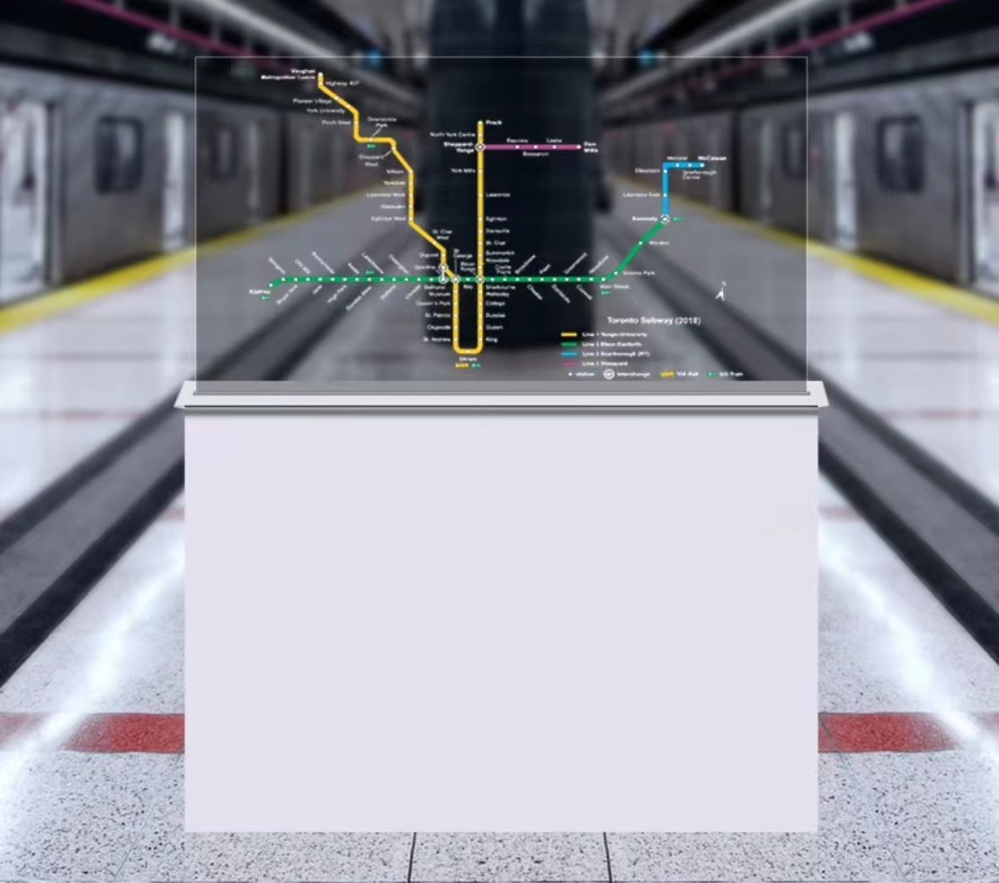 55寸透明OLED顯示屏